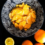 Oranges en lamelles avec des épices marocaines on appelle cela : un suprême d'Orange